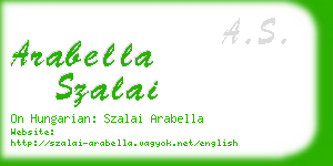 arabella szalai business card
